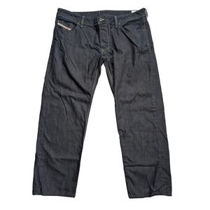 Diesel Larkee Jeans Mens‎ 40x30 Regular Straight Dark Wash Button Fly 0088Z